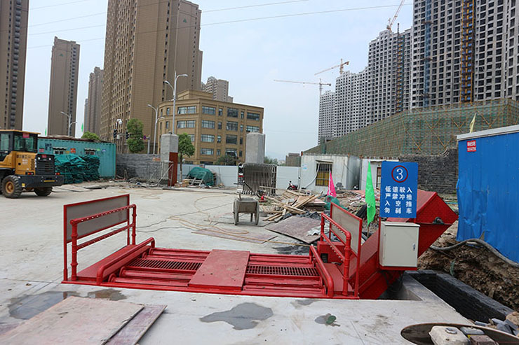 坑基式洗轮机 江苏邗建-南京浦口项目。