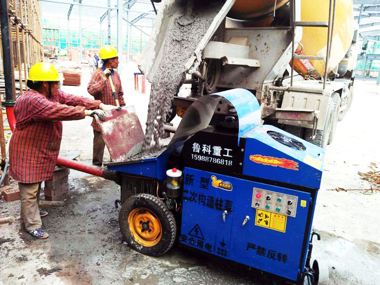 二次构造柱泵厂家合作南通建工江宁织物园项目