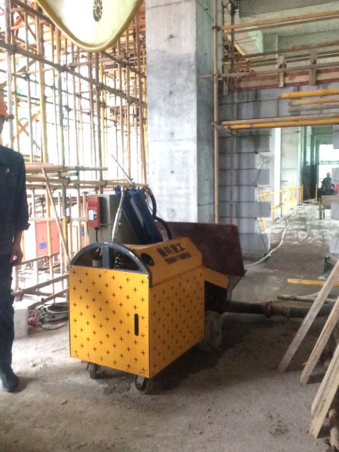 二次构造柱泵厂家交付江苏浩森保利项目