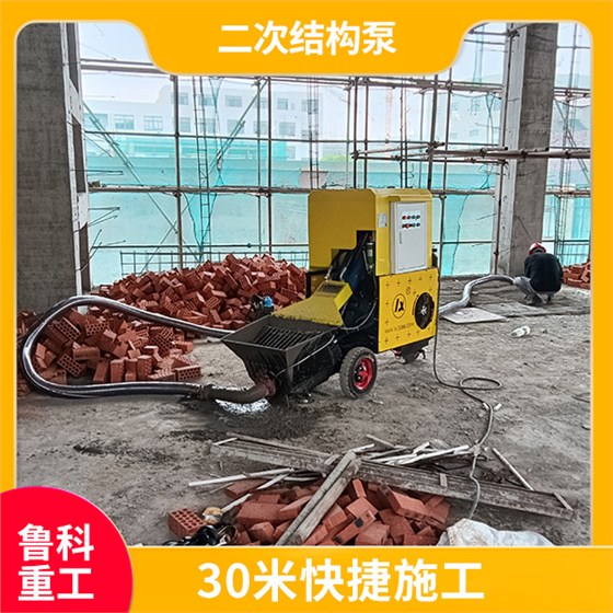 新型室内二次结构输送泵
