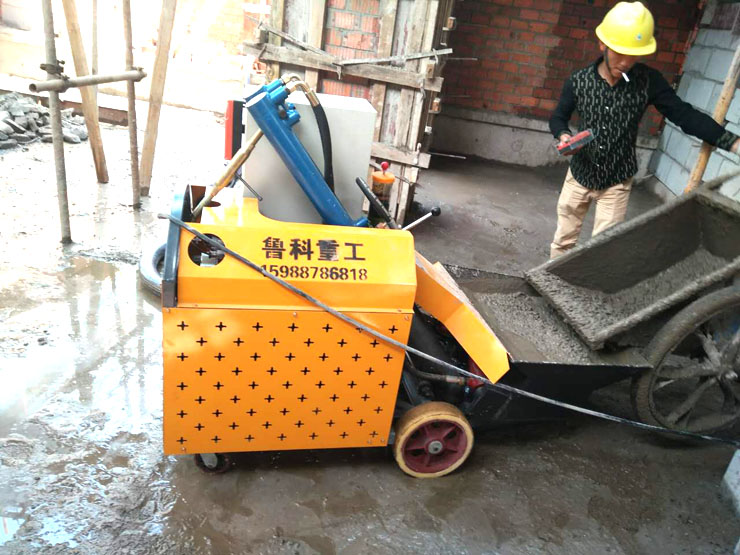 南京二次构造柱泵施工现场