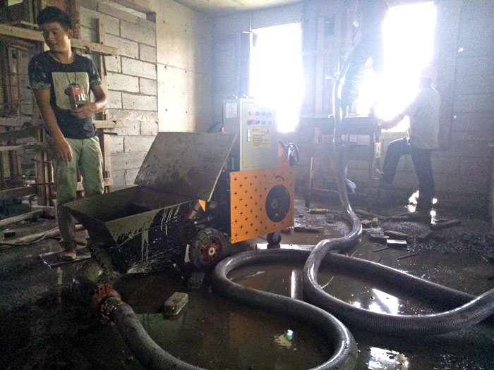 9月28日泗洪构造柱输送泵厂家合作滨建集团江南国际花园项目