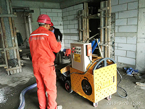 3月20日二次结构泵合作苏城建筑安装鼎尚花园项目