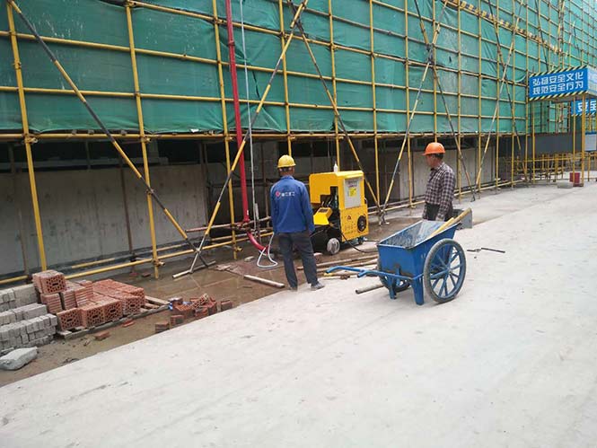 5月27日杭州二次结构泵合作中天建设钱潮府项目