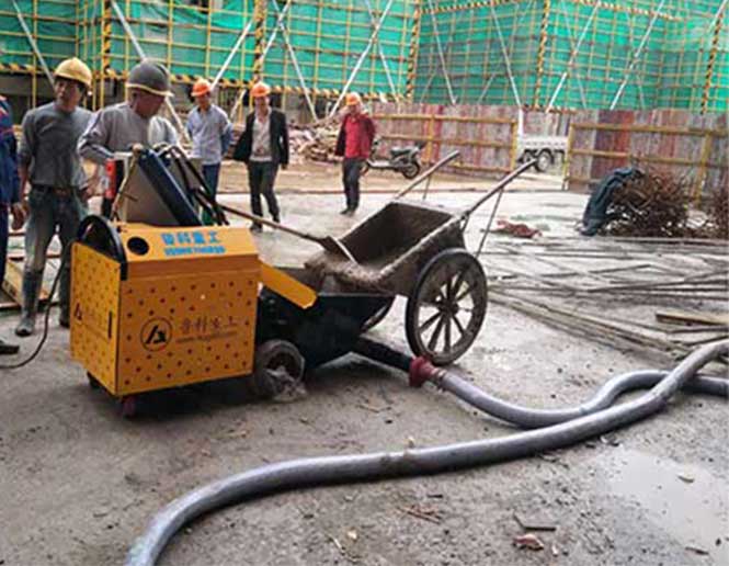 8月15日浙杭州二次构造柱输送泵合作华临建设新城第二中学项目
