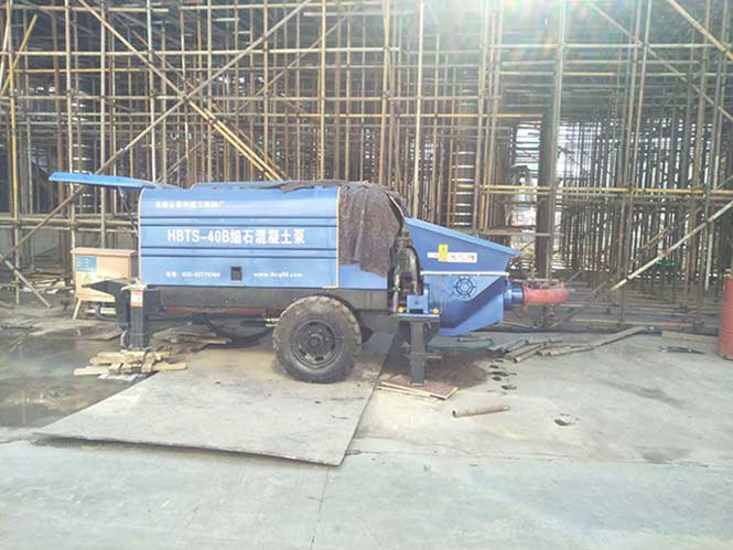 无锡细石混凝土泵合作详通建设蒲市村河道整治工程项目