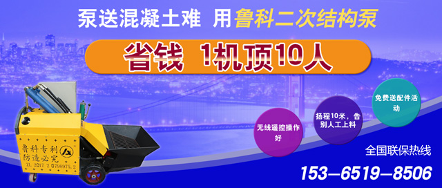 二次构造柱泵