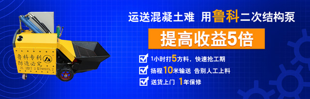 二次构造柱专用泵