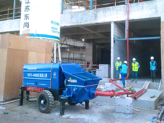南京细石混凝土泵合作宏亚建设南京市齐武路小学项目工程
