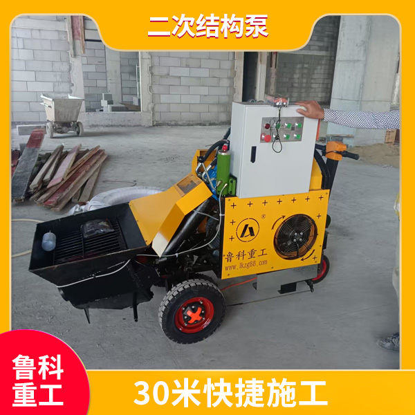 二次结构灌柱子的小型泵