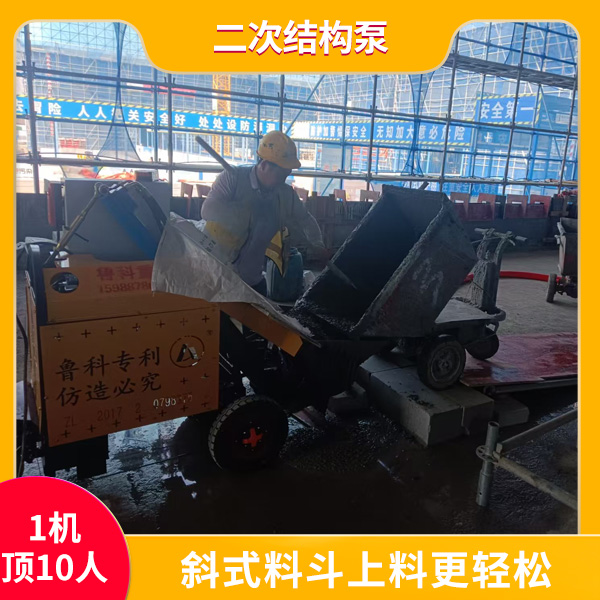 二次结构灌柱子的小型泵