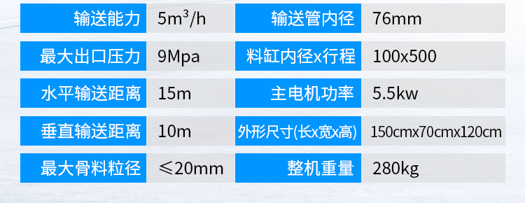 二次结构柱输送泵